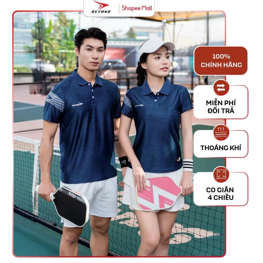 Áo Polo Thể Thao Beyono Dink PK01 Thời Trang Pickleball/Cầu Lông Nam/Nữ