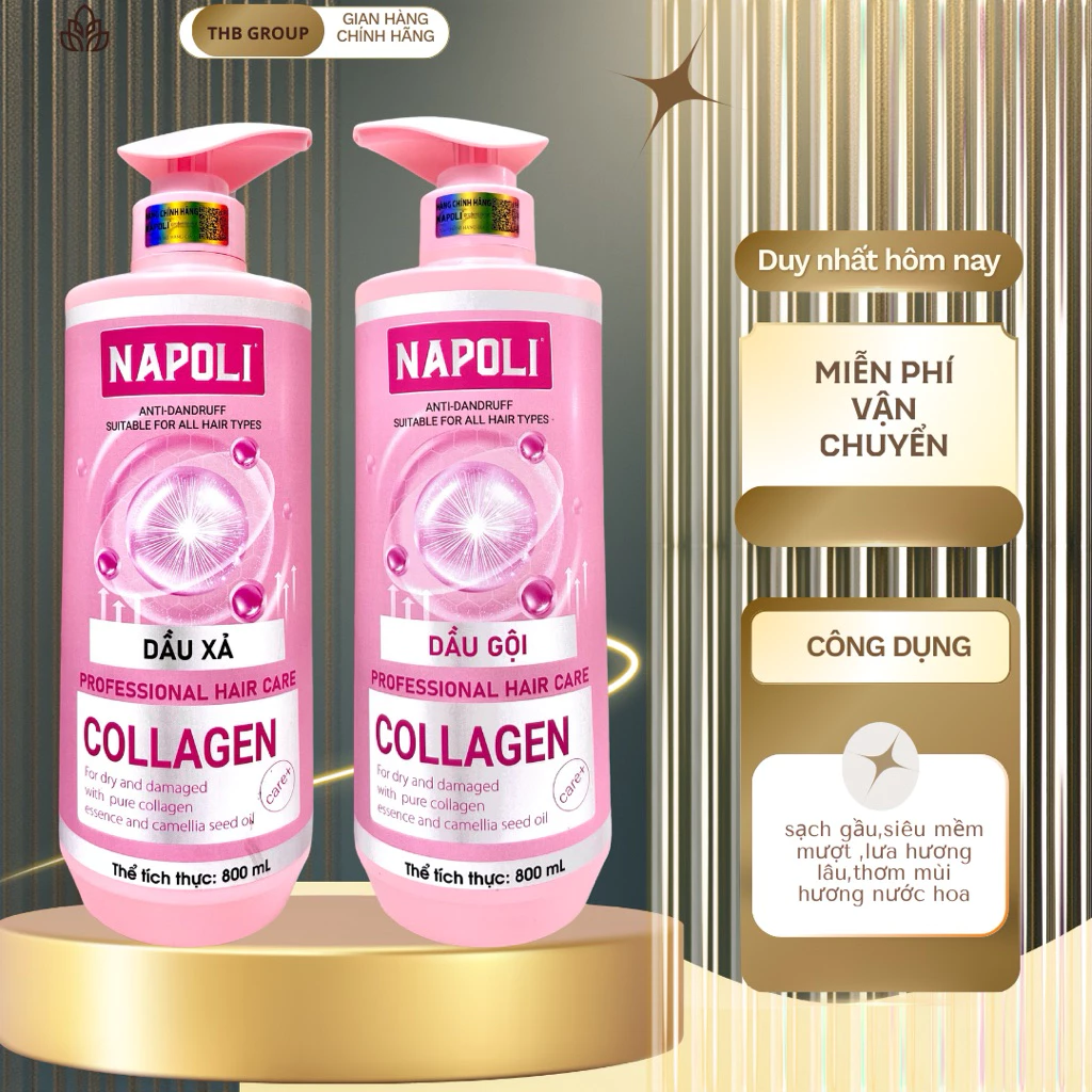 Combo dầu gội xả cặp naploi 800ml x2 mềm mượt thơm hương thơm ngọt ngào lưa hương tốt cho tóc phục hồi tóc hiệu quả