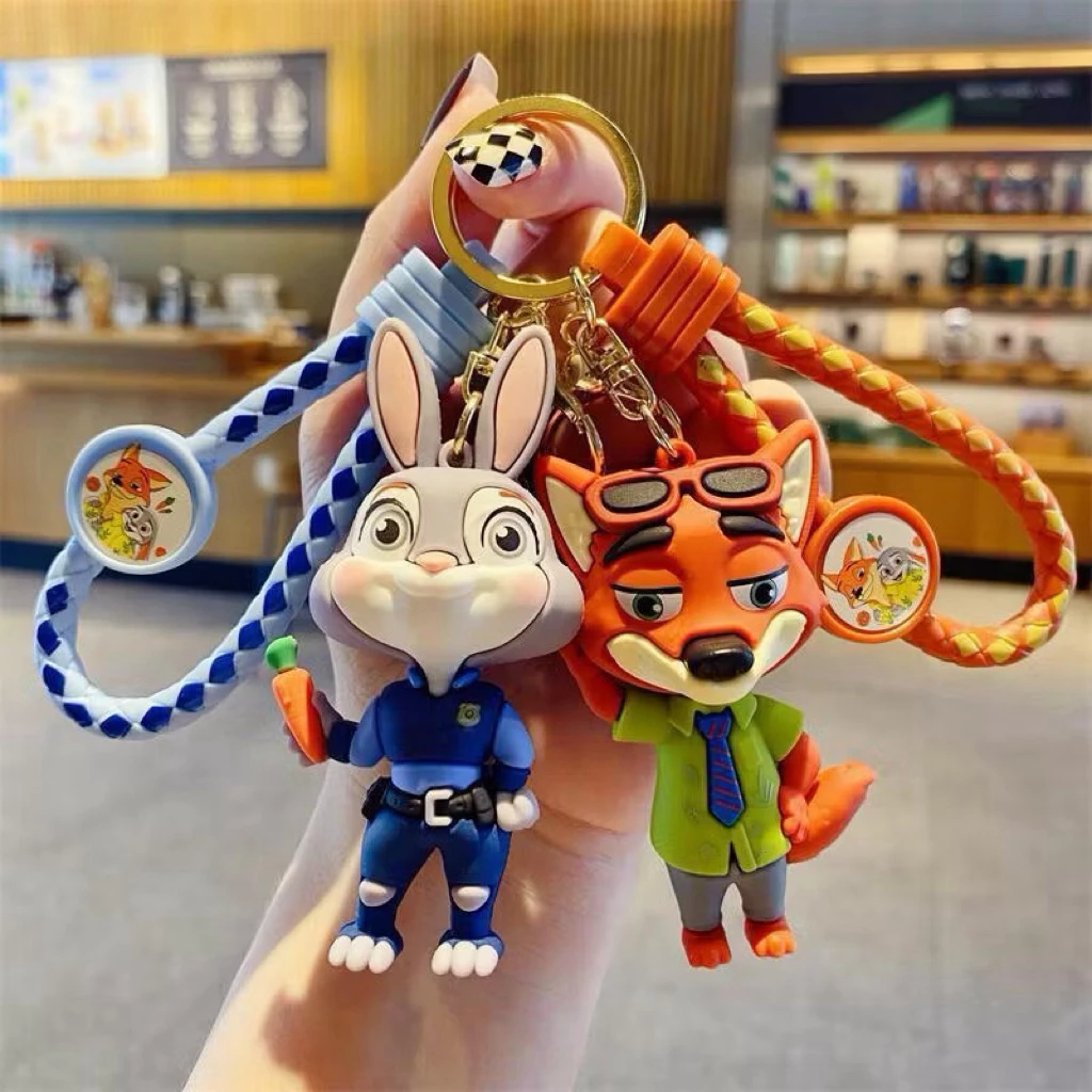 Móc Khoá Hoạt Hình Zootopia Dễ Thương - Móc Khoá Nick, Thỏ Judy Hot Hit