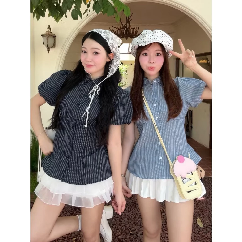 [bigsize 60-90kg]áo sơ mi kẻ thô chất line 503