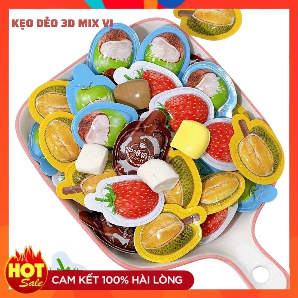 Kẹo dẻo trái cây 3d vị Sầu riêng Durian Siêu Hot