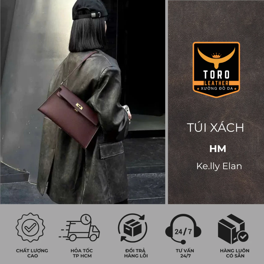 Túi xách Elan Hobo (Hàng có sẵn HCM) - Túi xách hot trend chất liệu da Microfiber