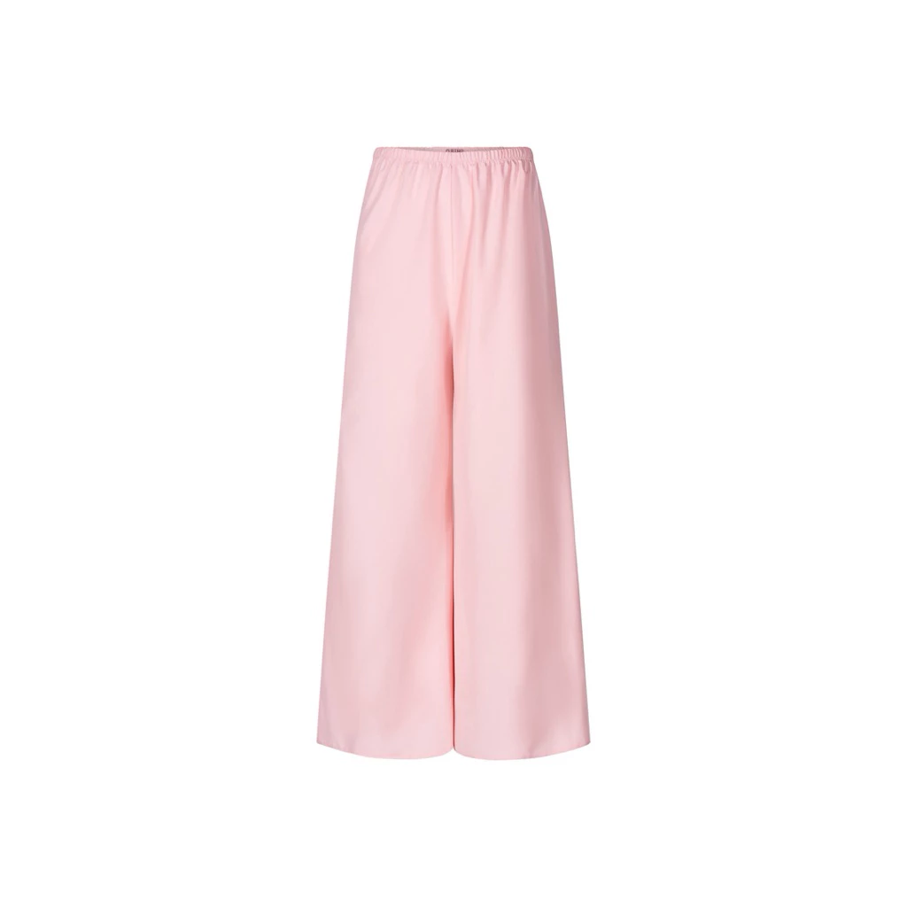 Quần lụa ống suông dài lưng chun hồng/xanh/đen S5 (freesize eo<80cm)-ORIMI