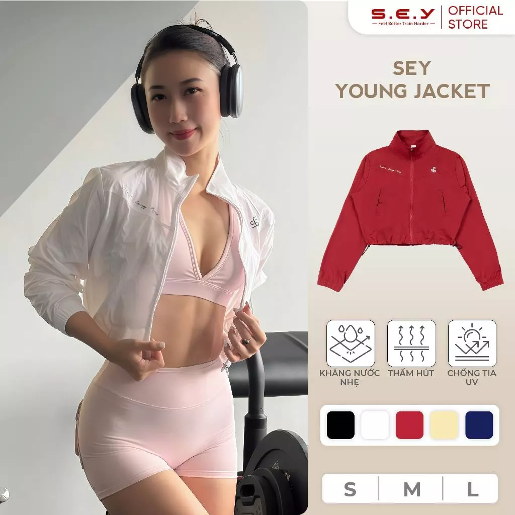 Áo Khoác Gió Nữ SEY YOUNG JACKET – Áo Khoác, Áo Gió Nữ, Đồ Thể Thao Nữ, Đồ Tập Gym, Chống Nắng