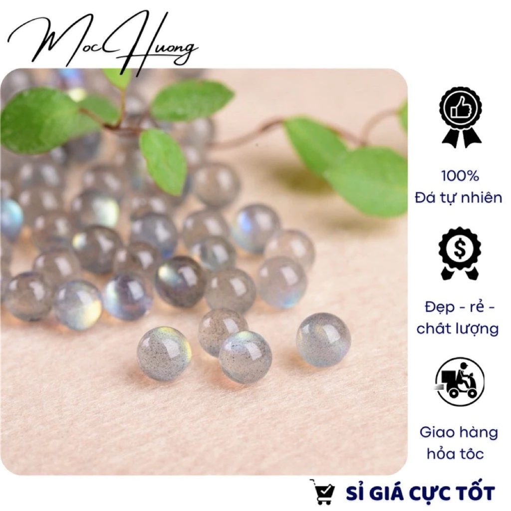 Lẻ hạt Xà Cừ - La.bra.do.rite làm handmade - TH661 MOCHUONGJEWELRY