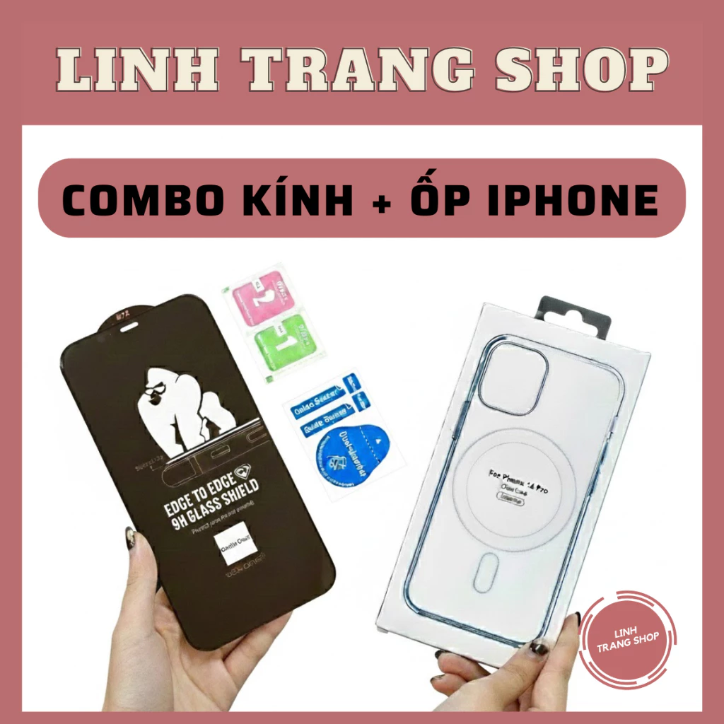 Ốp Trong & Kính Cường Lực Trong Suốt IPhone 17.16.15.14.13.12......