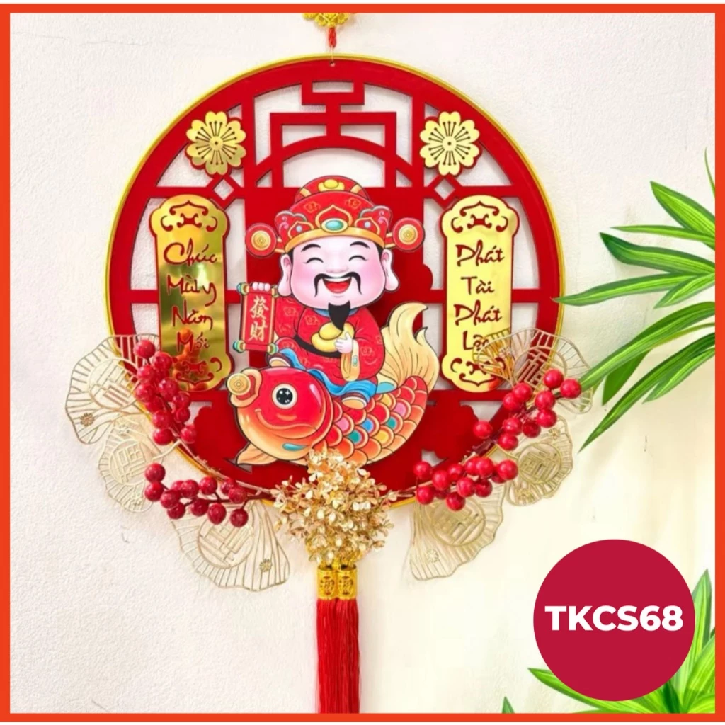 Ông Thần Tài Lắc Gật Decor Tết, Set Trang Trí Tết Thần Tài Treo Cửa Tài Lộc  Thiết Kế Đẹp  Nhiều Mẫu Mã Lựa ChọnTặng Móc
