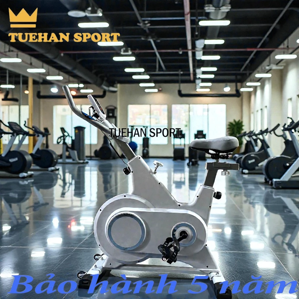 Xe Đạp Tập Thể Dục TUEHAN SPORT 760 Khung Thép Cao Cấp – Bánh Đà 10KG – Tải 150KG – Giảm Cân Tại Nhà – Xe Đạp Tập Gym