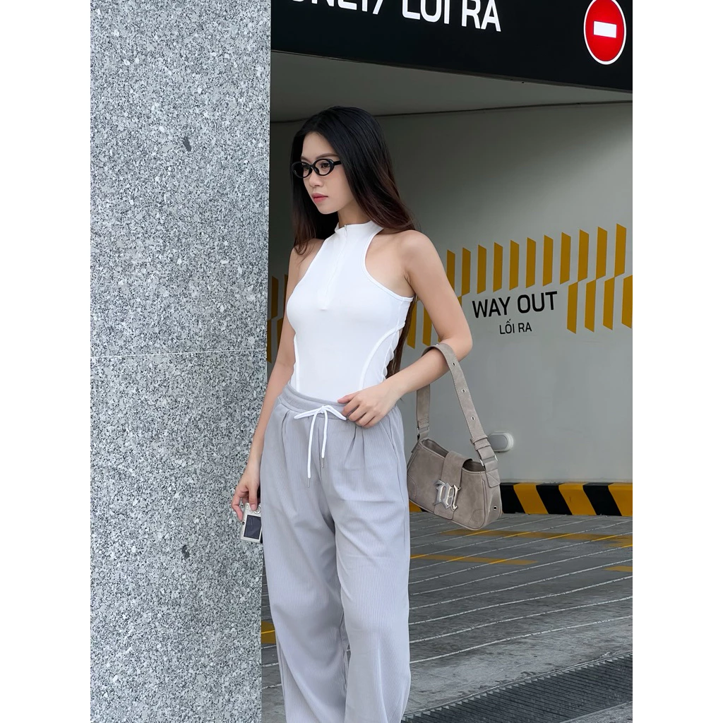 Quần dai suông chất thun gan dày dặn ONHOUSE