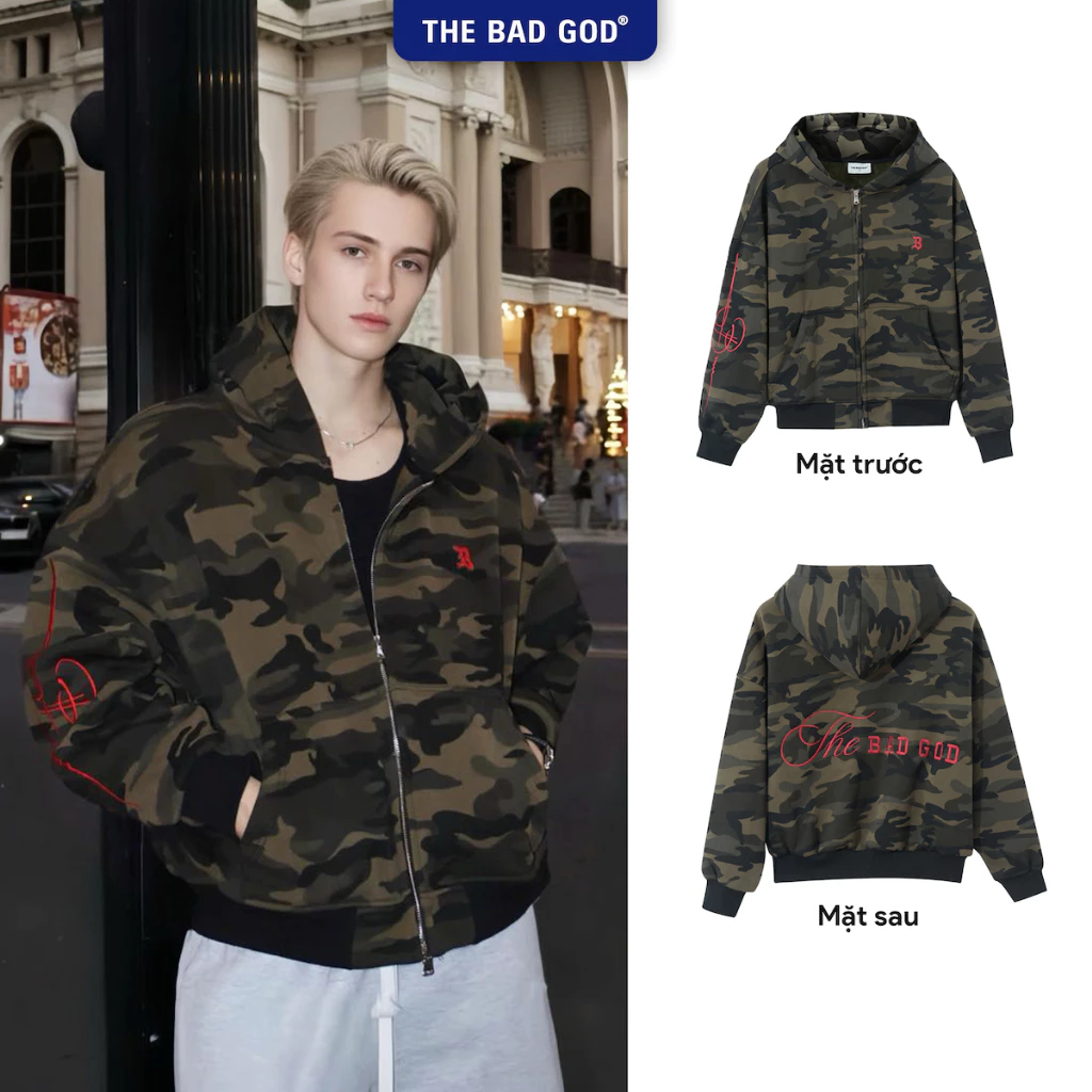 Áo Hoodie Nỉ Nhung Infer Boxy Unisex The Bad God Nỉ Dày Thêu Da Cao Cấp Giữ Ấm Mùa Đông Thời Trang Nam Nữ