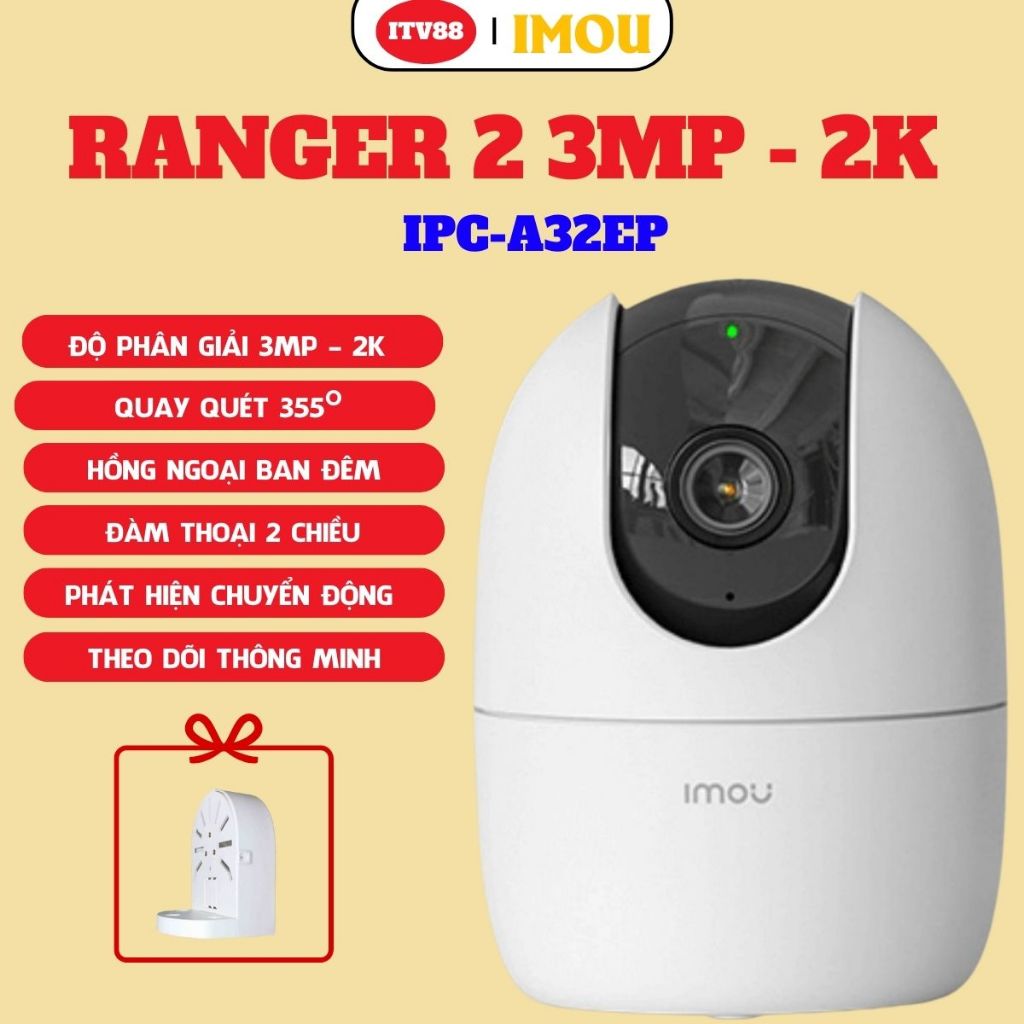 Camera imou a32 chính hãng i đàm thoại 2 chiều i xoay 360 i bảo hành 2 năm