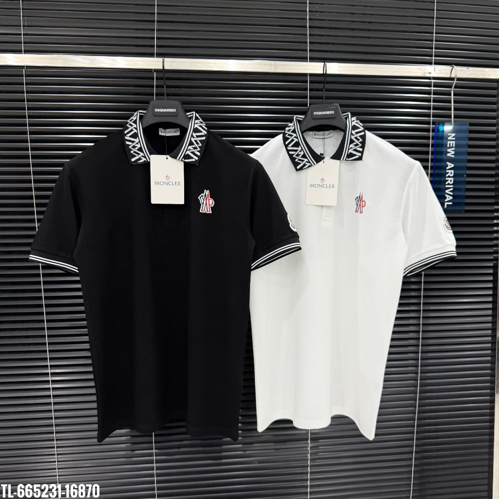 [DEAL MỞ BÁN] Áo Polo Moncler Chất Cotton Gai 280gsm Cao Cấp Dày Dặn, HÀNG QC 2026