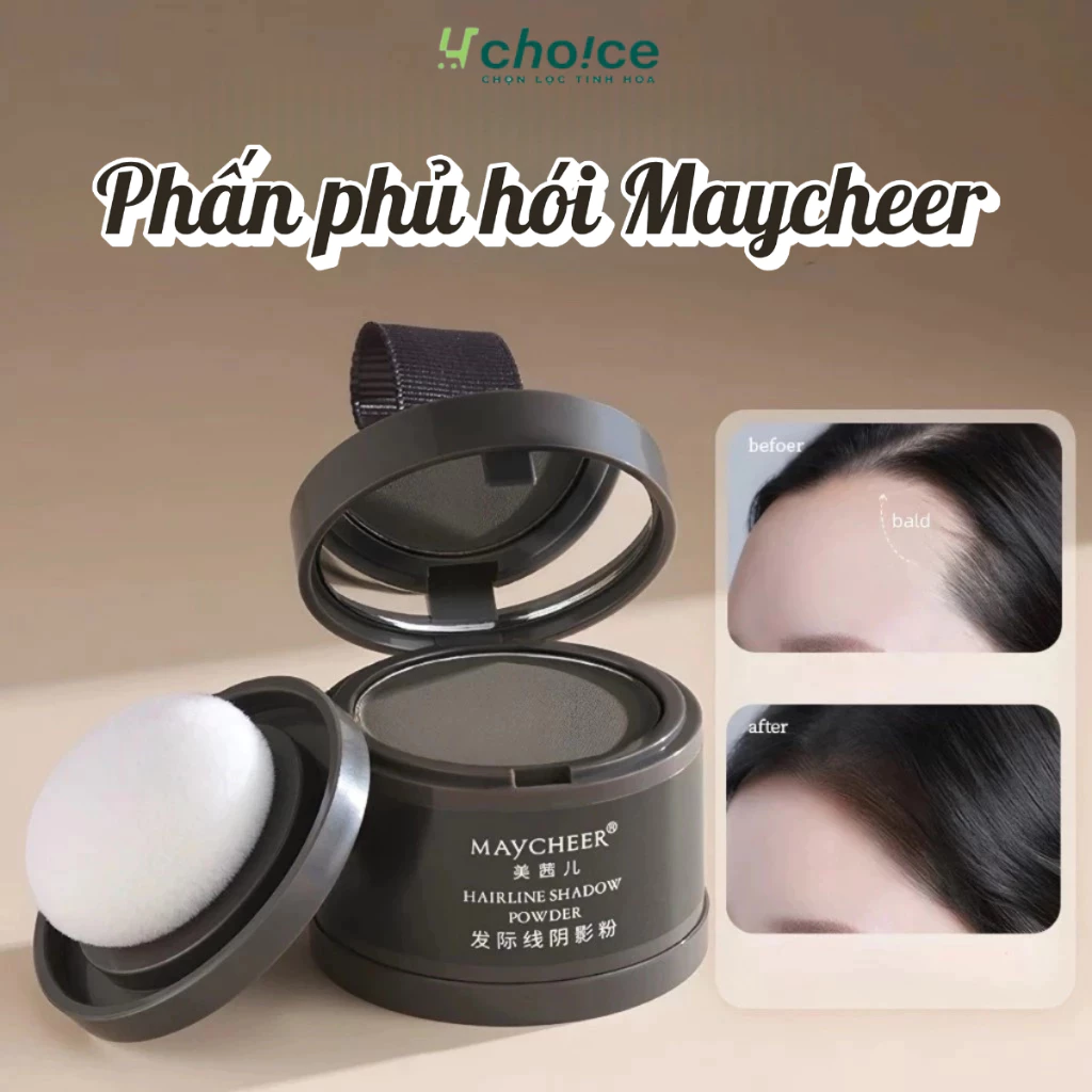 Phấn phủ hói tóc Maycheer phủ hoi phấn che khuyến điểm tóc, chấm chân tóc, chấm hói