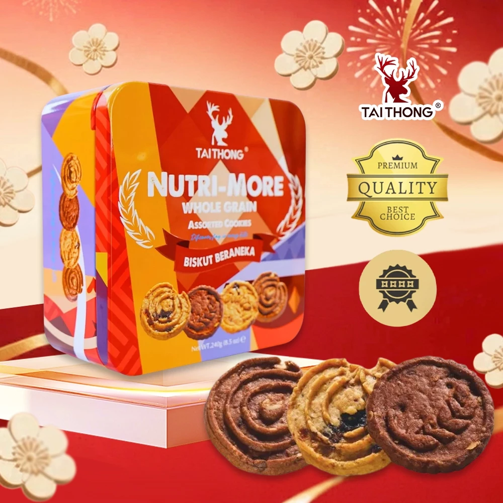 Bánh Quy Yến Mạch Tai Thong Nutri More - NK Malaysia [230gram] Quà Tết 2025