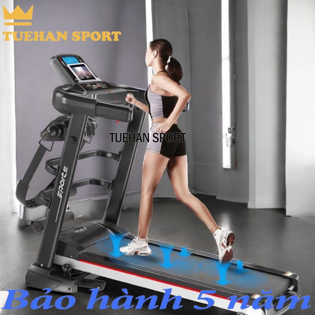 Máy chạy bộ, máy chạy bộ đa năng F500, công xuất3.0. tốc độ 1-12.8 km/h.thiết bị thể dục trong nhà