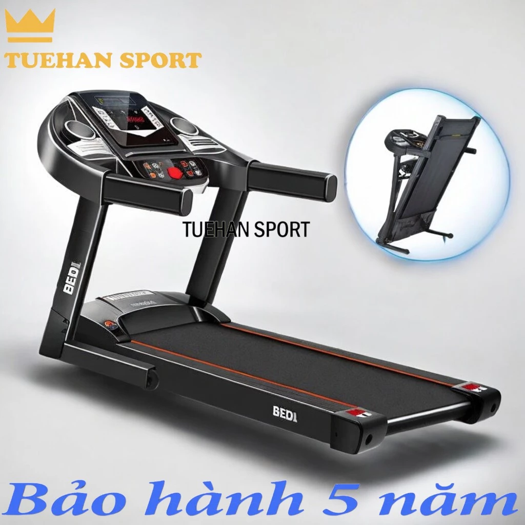 Máy chạy bộ.Máy tập chạy bộ điện trong nhà BEDL Promax đơn năng - công xuất 3.0 HP , tốc độ 12 km/h