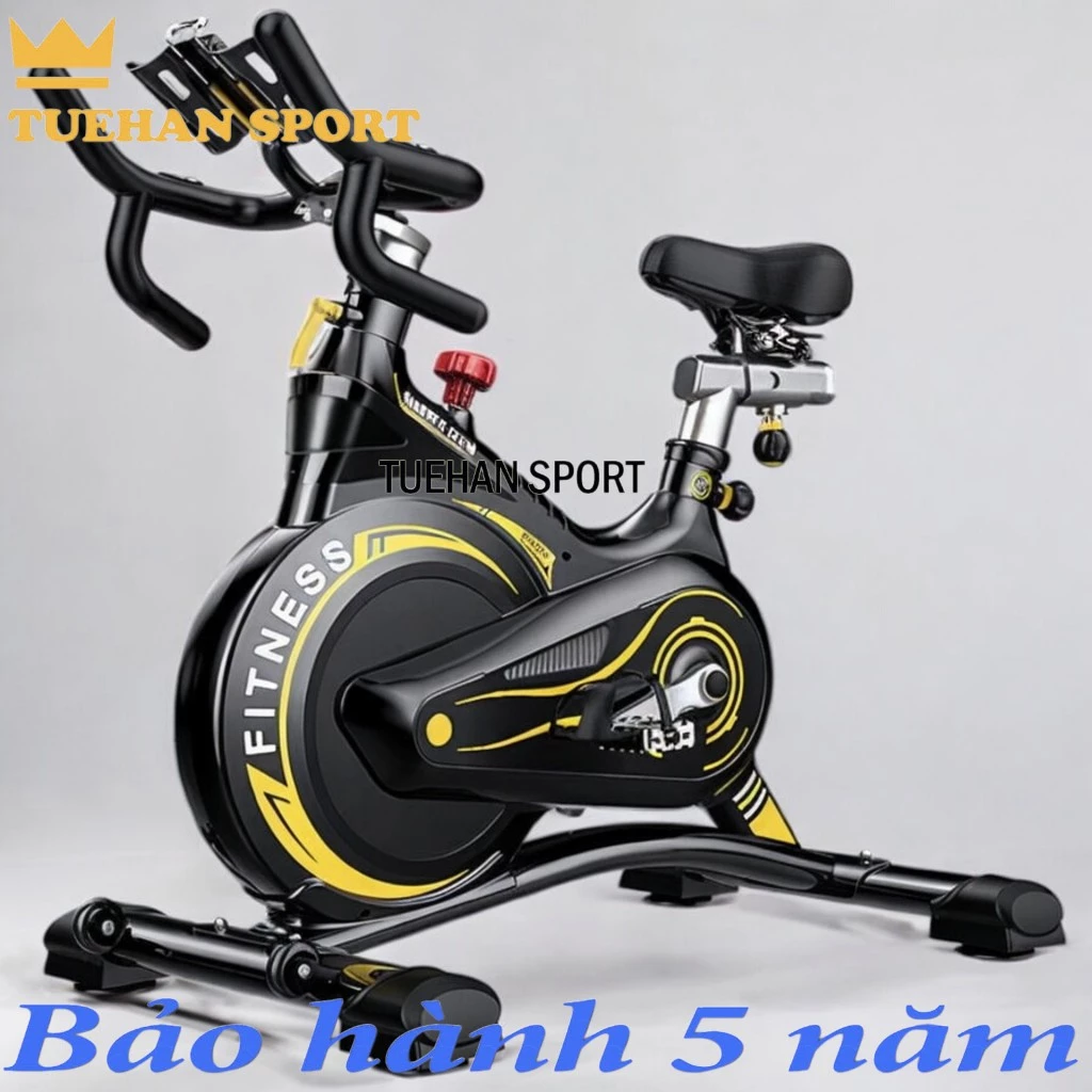 Xe Đạp Tập Thể Dục Tại Nhà TUEHAN SPORT Fitness 508/509 Kháng Từ Cao Cấp Bánh Đà Nặng Đồng Hồ Đo Nhịp Tim Máy Tập Gym