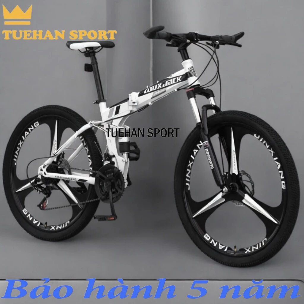xe đạp gấp lauxjack. 26 inch 21 tốc độ thay đổi giảm xóc phanh đĩa xe đạp sinh viên leo núi lauxjack  nâng cấp giảm sóc