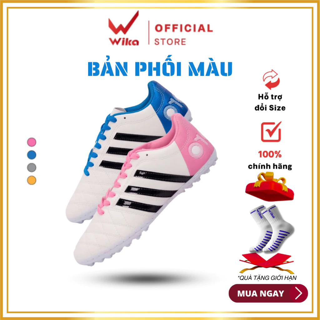 Giày Đá Bóng Toni Kroos 11pro Wika 2023-6, Cho Sân Cỏ Nhân Tạo Chính Hãng Khâu Full Đế