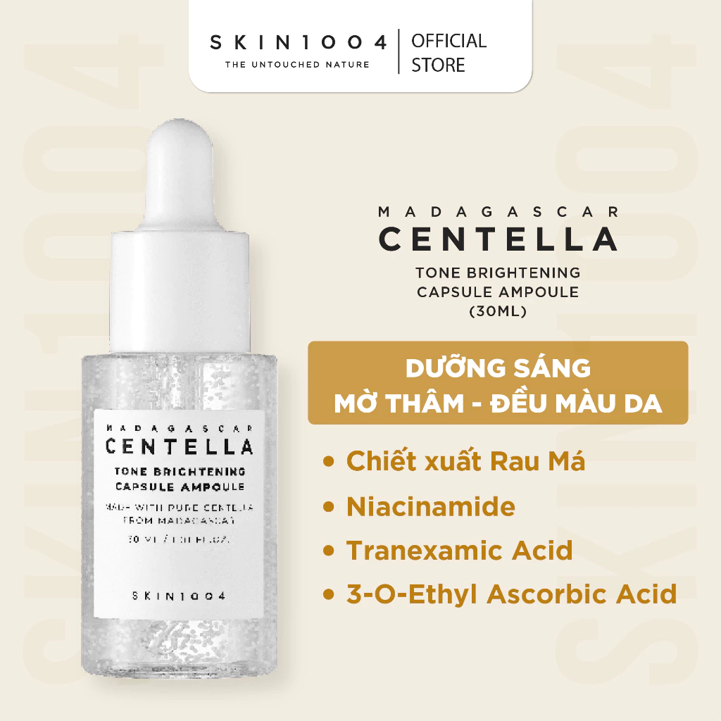 Tinh chất Travel Size Skin1004 Madagascar Centella Tone Brightening Capsule Ampoule 30ml