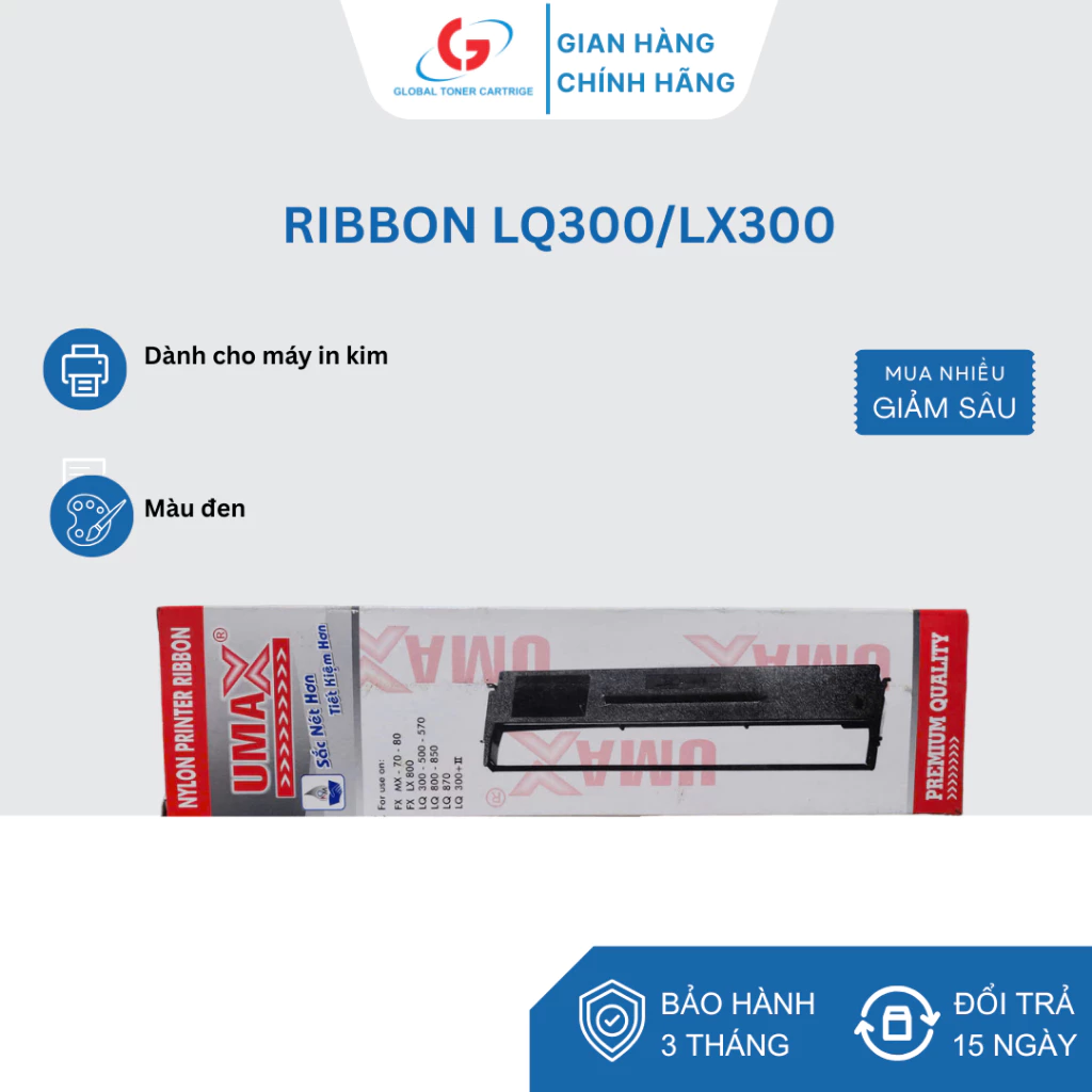THÙNG 20 CÂY Ruy Băng Epson LQ 300 - Ribbon máy in dùng cho máy Epson LQ300/LX300- TBVP ĐỨC QUÝ