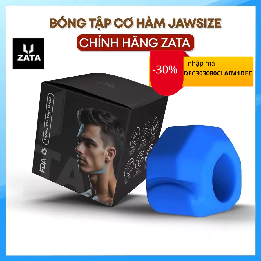 Bóng Tập Cơ Hàm Jawsize Chính Hãng, Dụng Cụ Tập Chewing, Mewing, Jawliner Zata Vn - BTCH
