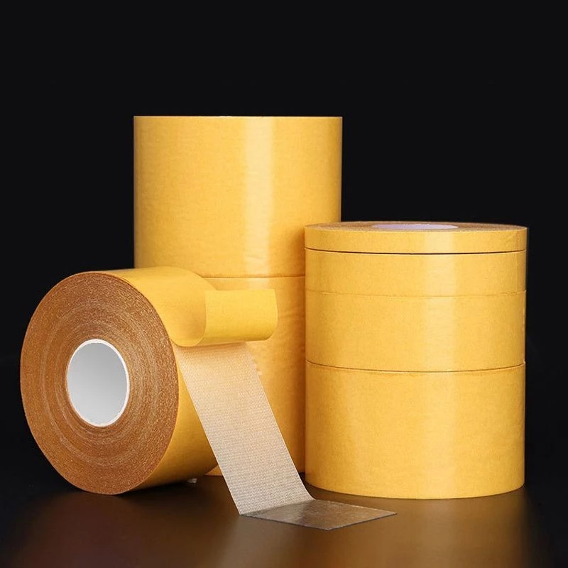 Cuộn 1/3/5cm*10m Băng Keo 2 Mặt Vải Lưới Siêu Dính - Băng Keo Siêu Dính Không Để lại Vết Keo