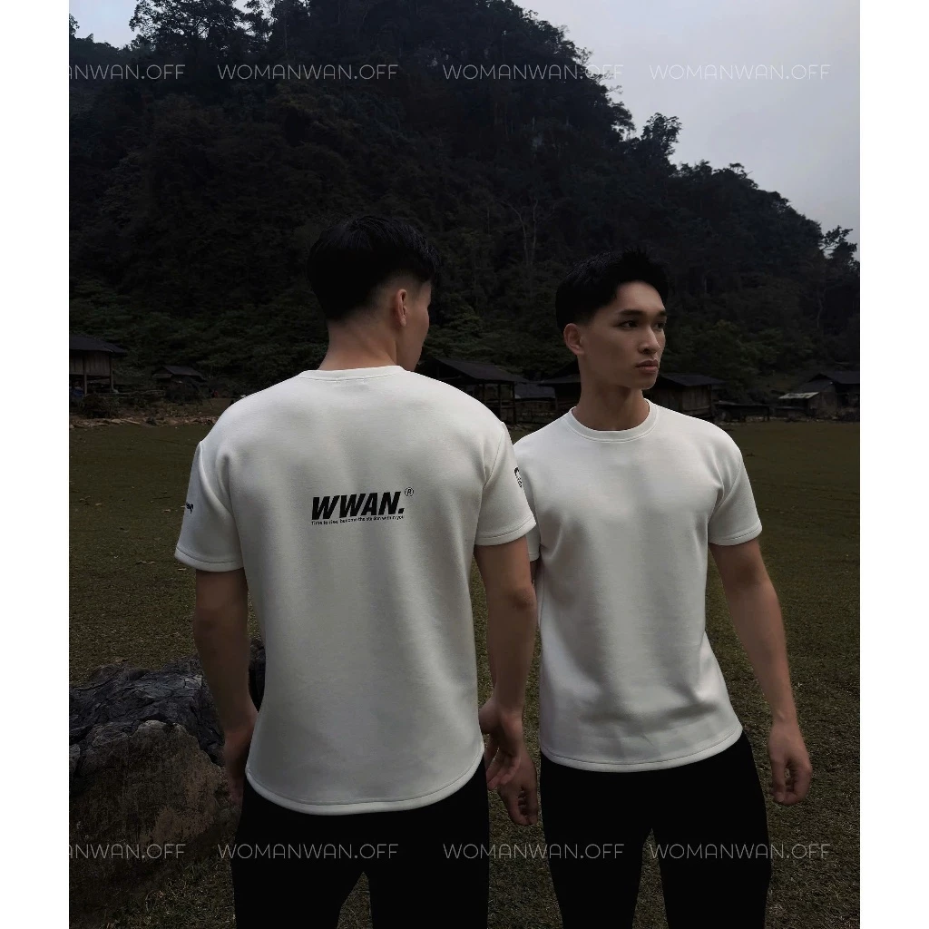 [NEW 2026 LOGO BACK] Áo Thun Cleanfit Logo Back & Sleeve – Cổ Tròn Unisex Vải Chống Nhăn Cao Cấp In PET Sắc Nét