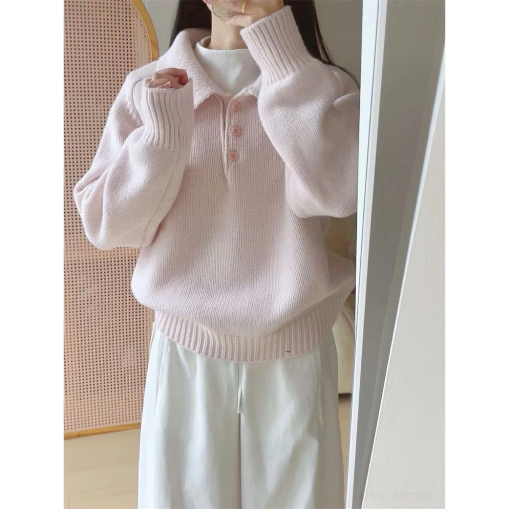 [Ord-796] Áo polo len Hàn Pastel cho nữ basic đơn giản nhẹ nhàng dáng ngắn thoải mái dễ mi Đồ