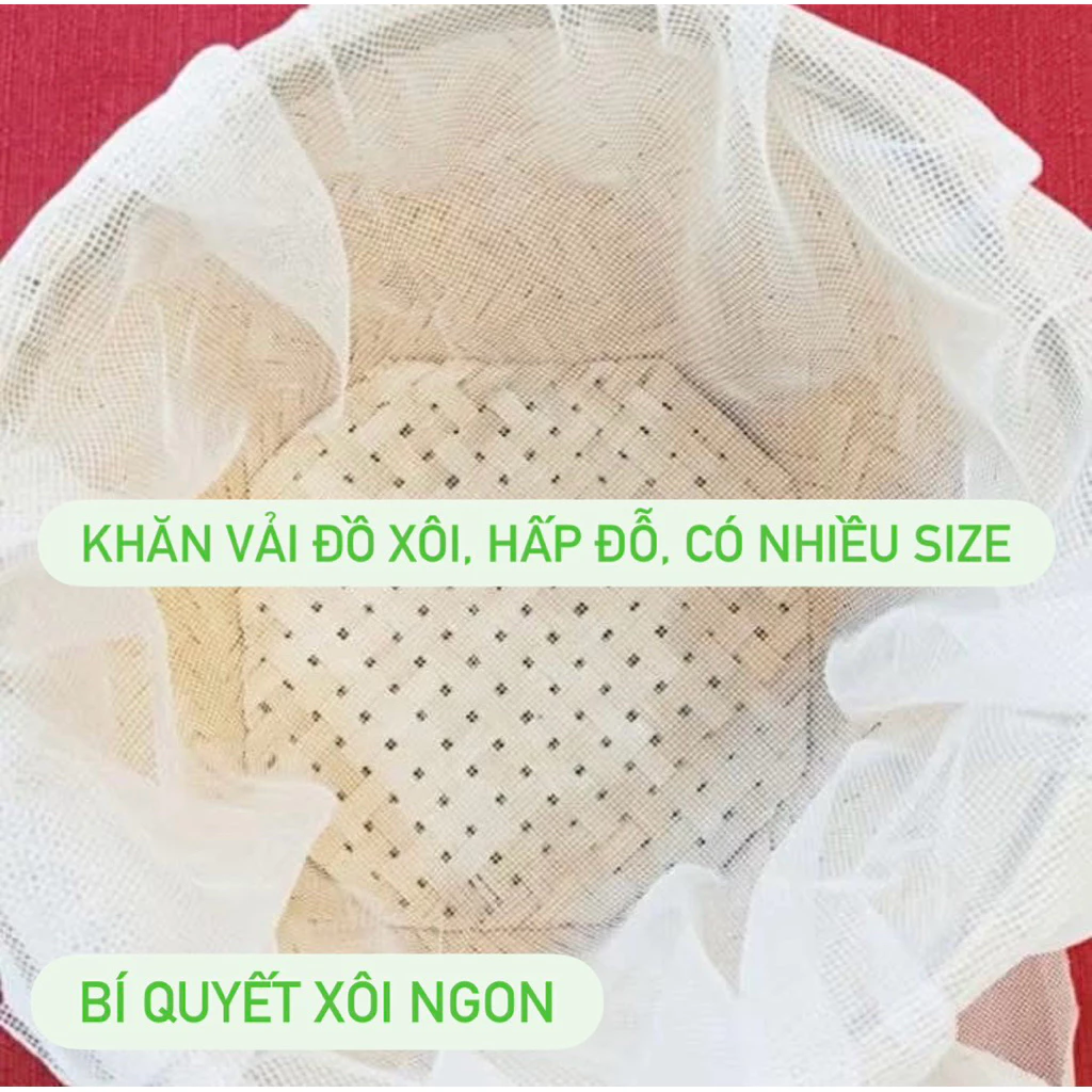 Khăn Đồ Xôi Chuyên Dụng, Hấp Xôi Ngon, Hấp Bánh, Hấp Đỗ Chống Dính, Dễ Vệ Sinh, Chất Liệu An Toàn