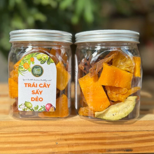 Trái cây sấy dẻo Mix 3 vị Xoài – Thơm – Chanh Dây, Snack Healthy