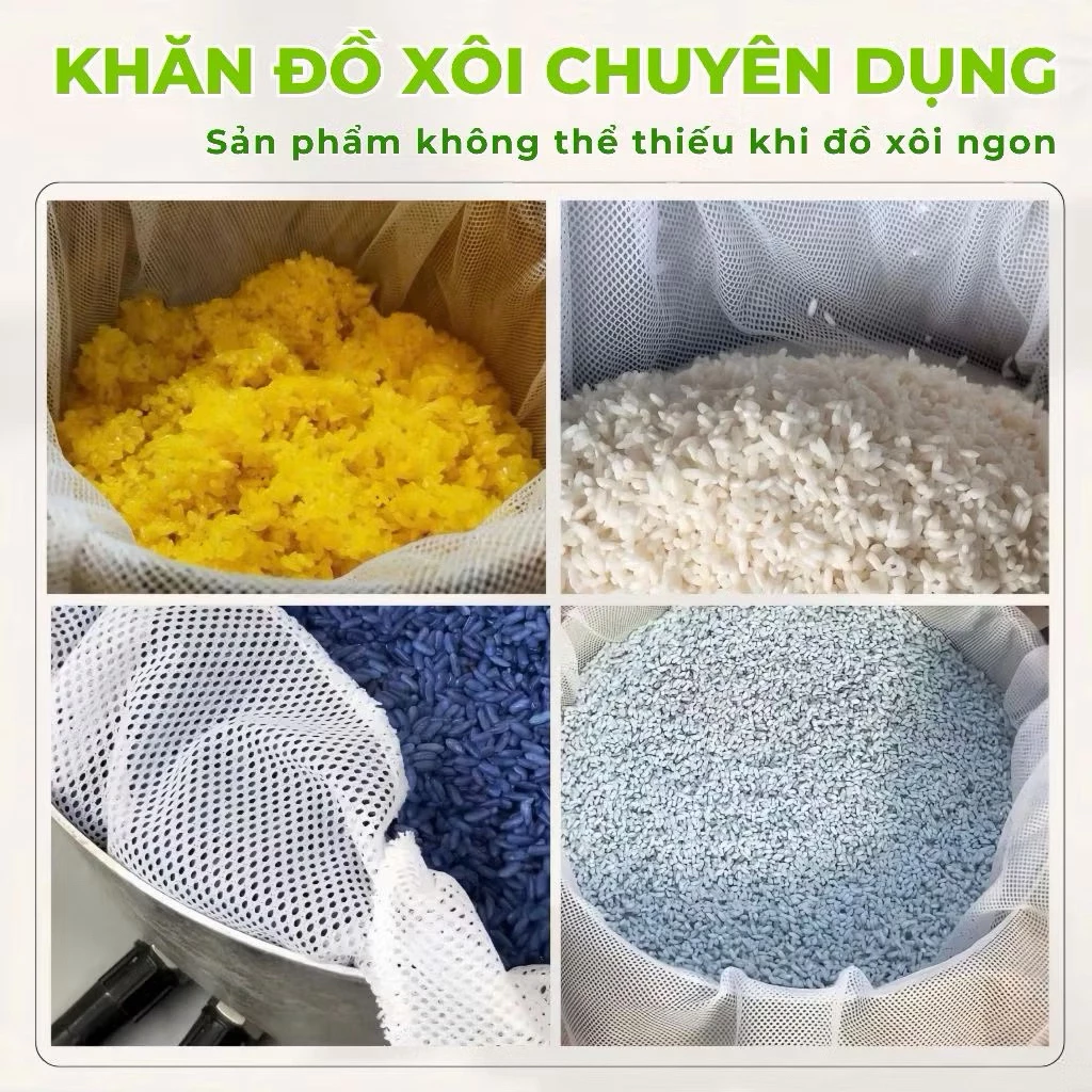 Khăn Vải Đồ Xôi Chống Dính Dày Bền Loại 1 - An Toàn Dễ Vệ Sinh - Nhiều Kích Thước Lựa Chọn