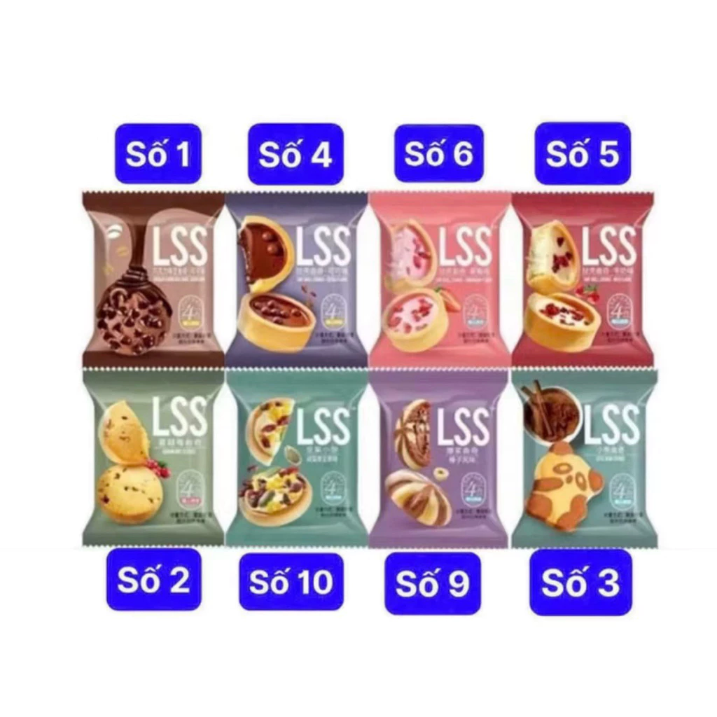 [giá sỉ] Bánh Quy Bơ Sữa Socola lss Mix 8 vị