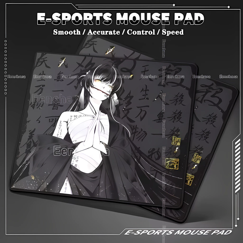 Lót Chuột FPS Gaming Anime Nhật Bản Phong Cách Cool ngầu – Mouse Pad Anime Girl, Bề Mặt Speed bo viền nhiều size