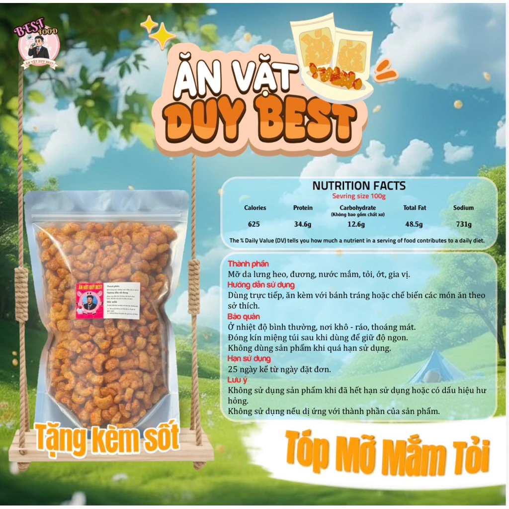 (ĐỘC QUYỀN TÓP MỠ) Rim Mắm Tỏi Duy Best Loại Nhất ( Tặng Kèm Sốt Ăn Vặt)