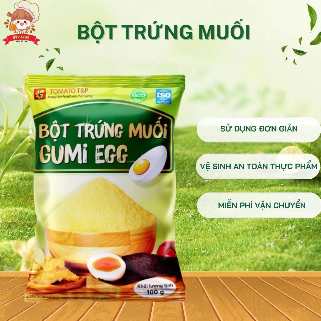 Bột Trứng Muối Gumi Egg - Nguyên Liệu Làm Bánh, Kẹo Nougat