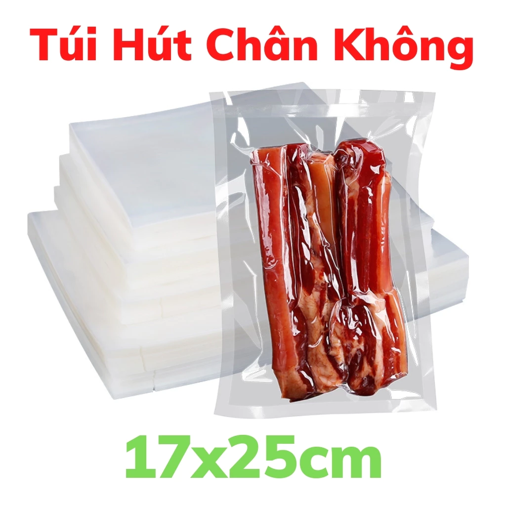 Set 100 túi zip hút chân không kích cỡ 17*25 cm Kanic