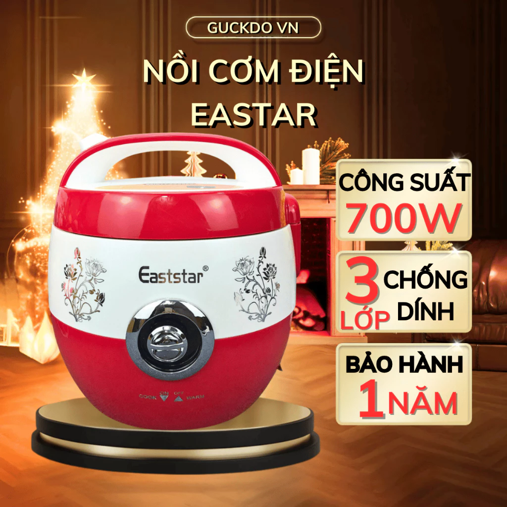 Nồi cơm điện Eastar giữ nhiệt cực lâu, nồi cơm chống dính giải quyết các vấn đề gạo sống, cháy nồi