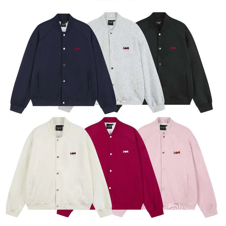 Áo khoác BOMBER JULID.O nỉ 2 da - áo khoác nỉ logo M thêu nổi dày dặn (FORM BOXY)