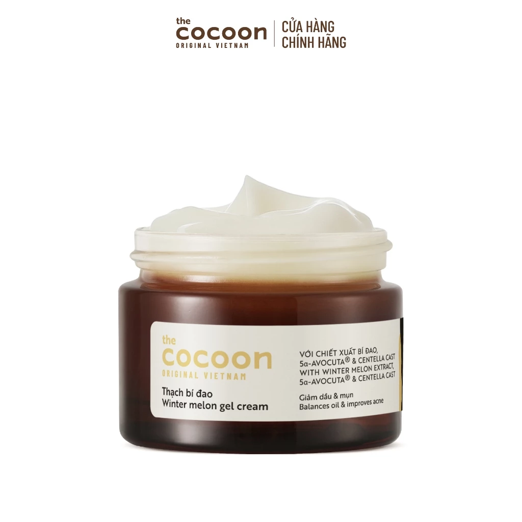 Thạch Bí Đao Cocoon (Kem dưỡng) Cấp Ẩm Và Ngừa Mụn 30ml