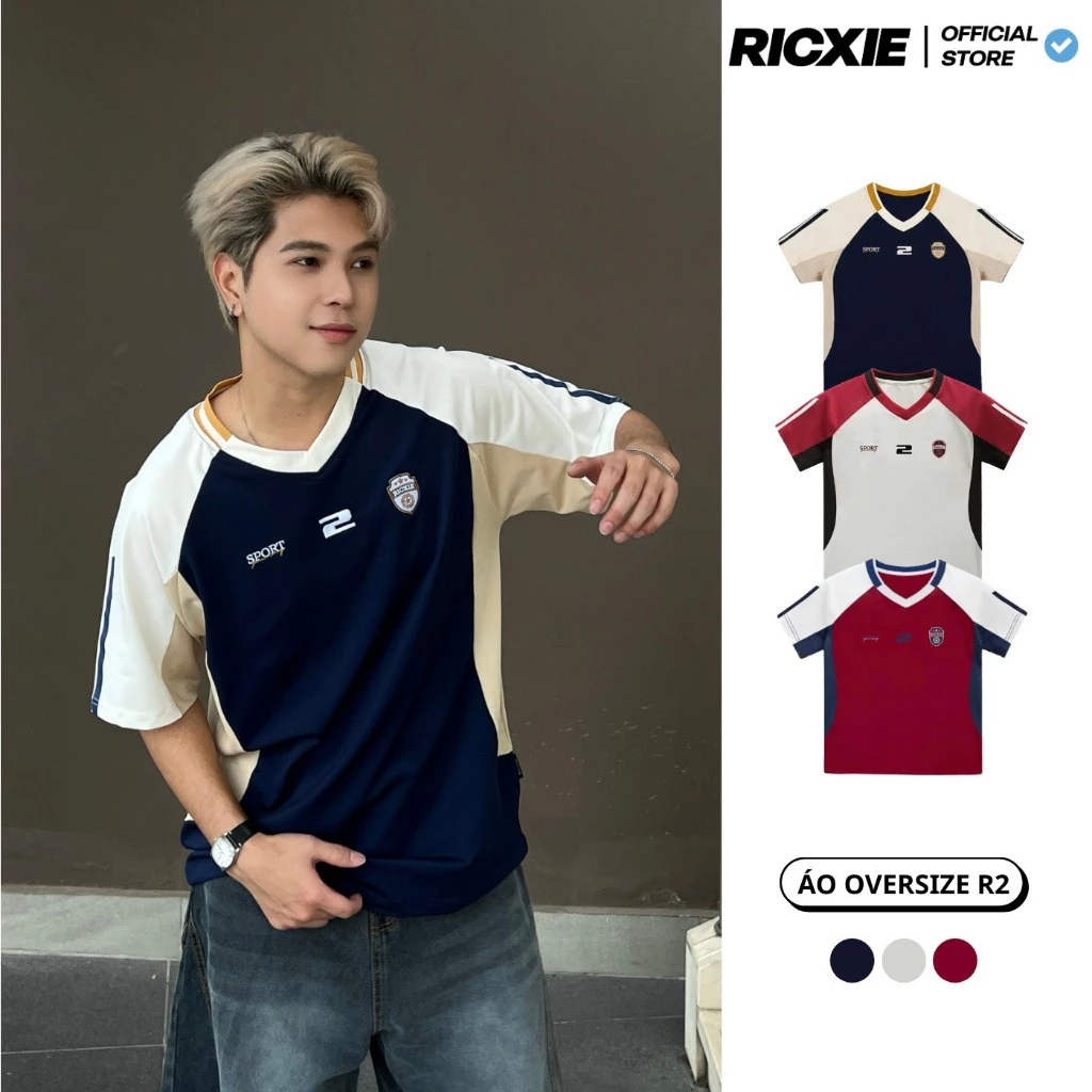 Áo Thun R2 RICXIE Cho Nam Nữ Form Oversize Nhiều Màu Top Streetwear
