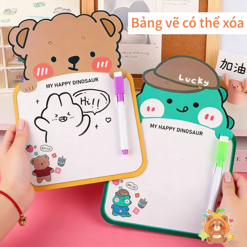 Bảng Vẽ Nhỏ Xóa Được Cho Trẻ - Đồ Chơi Viết Chữ, Vẽ Tranh, Nghệch Ngoạc-Phần thưởng mầm non-quà Tết