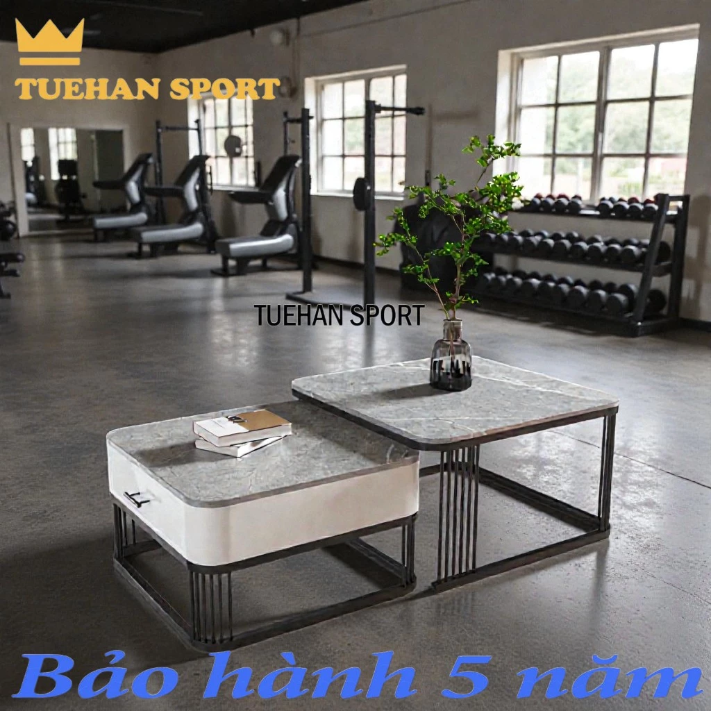 Bàn Sofa Đôi Vuông Có Tủ AL658 – Mẫu Bàn Trà Xếp Gọn Siêu Tiết Kiệm Diện Tích, Thiết Kế Sang Trọng