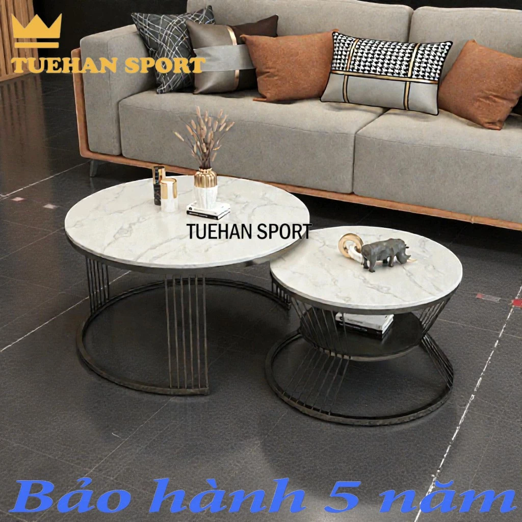 Bàn Trà Đôi VM Mặt Đá 3D Cao Cấp – Đẹp Chuẩn Decor – Giá Mềm – Sang Trọn Không Gian
