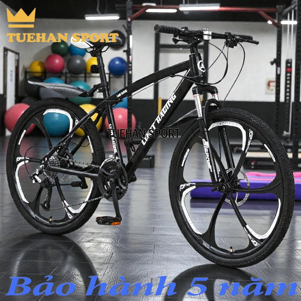 Xe Đạp đua thể thao limit racing chống sốc 21 tốc độ, khung xe thép, phanh đĩa cơ tải trọng tối đa 150kg/17kg