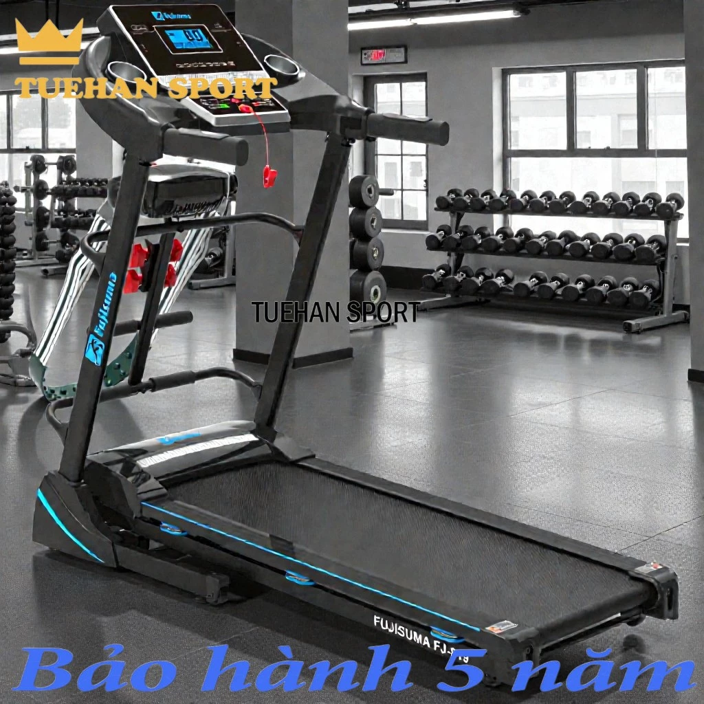 Máy chạy bộ đa năng gấp gọn trong nhà FJ819 PRRO CÔNG XUẤT 3.5 công xuất 3.5hp tốc độ 14.8km/h có nâng dốc tay 3 tốc độ