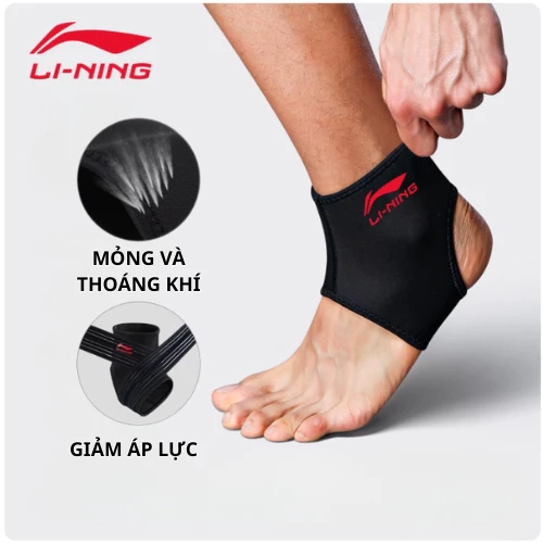Băng quấn cổ chân Shiwei Lining, giảm chấn thương tránh bong gân co giãn thoải mái SP43