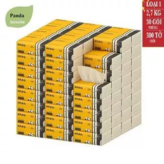 Free ship - 1 thùng giấy ăn gấu trúc giấy 3 lớp dai mịn - chuẩn hàng loại 1