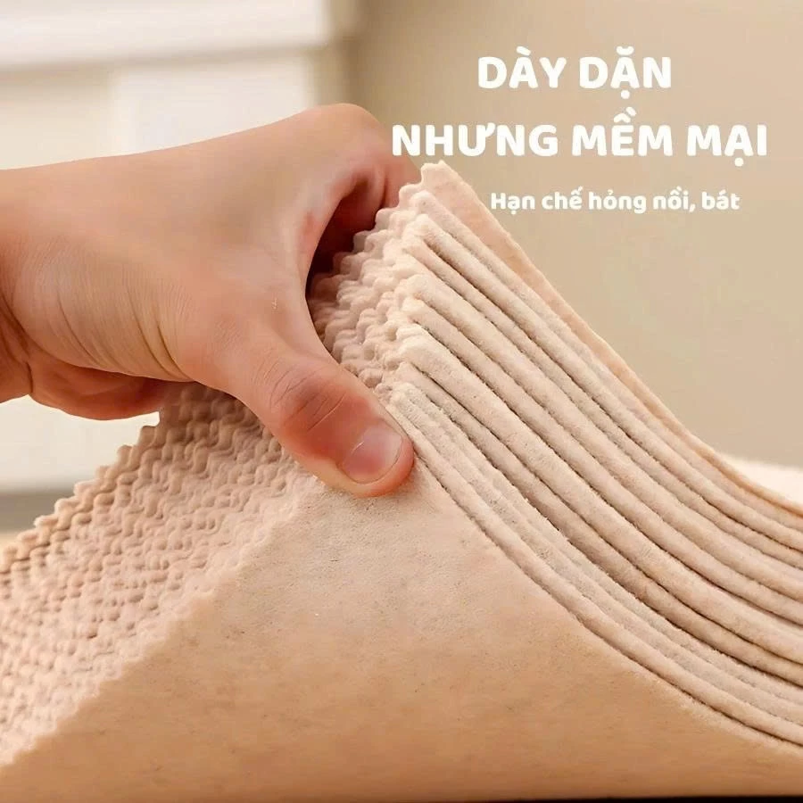 Combo 50 Khăn Lau Sợi Mướp Đa Năng, Sạch Nhanh, Không Gây Trầy Xước Bề Mặt, Thấm Hút Cực Tốt