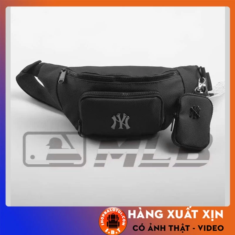 Túi Bao Tử NY Nam Nữ Nhiều Ngăn Chống Thấm Nước, Túi Đeo Bụng Chất Vải Da Cao Cấp Phong Cách Thời Trang
